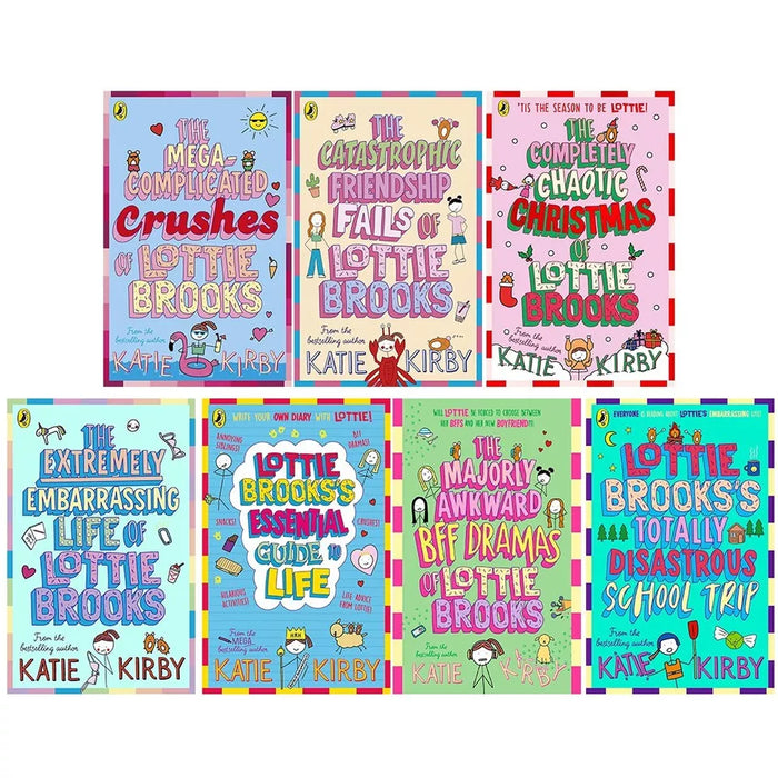 Lottie Brooks Series 1-7 Books Collection Set by Katie Kirby (Majorly Awkward BFF)