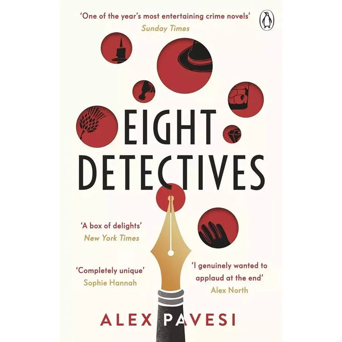 Alex Pavesi Collection 2 Books Set (Eight Detectives (HB), Ink Ribbon Red)