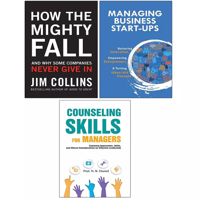 How the Mighty Fall,Counseling Skills Managers,Managing Business Start 3 Books Set