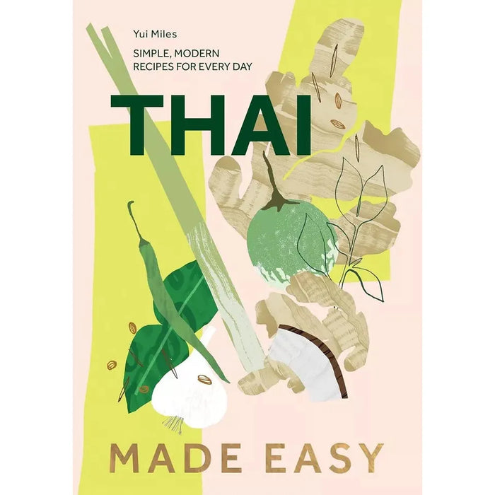 Thai Made Easy(HB), Rosa's Thai Cafe, Natural Plant Protein Cookbook 3 Books Set