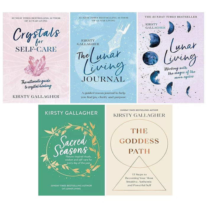 Kirsty Gallagher Collection 5 Books Set (Goddess Path,Sacred Seasons,Lunar Living)