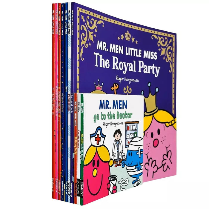 Mr. Men and Little Miss Celebrations 10 Books Collection Set (Doctor, Big Match)