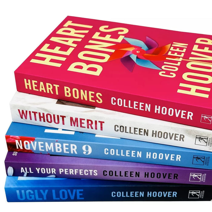 Colleen Hoover Collection 5 Books Set (Heart Bones, November 9, Without Merit, Ugly Love, Confess)