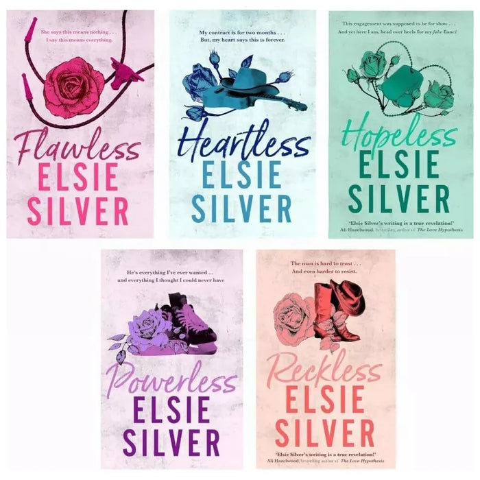 Chesnut Springs Series 5 Books Collection Set by Elsie Silver (Hopeless, Heartless, Flawless, Powerless, Reckless)