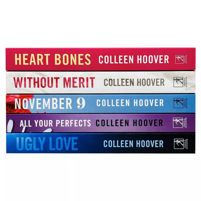 Colleen Hoover Collection 5 Books Set (Heart Bones, November 9, Without Merit, Ugly Love, Confess)