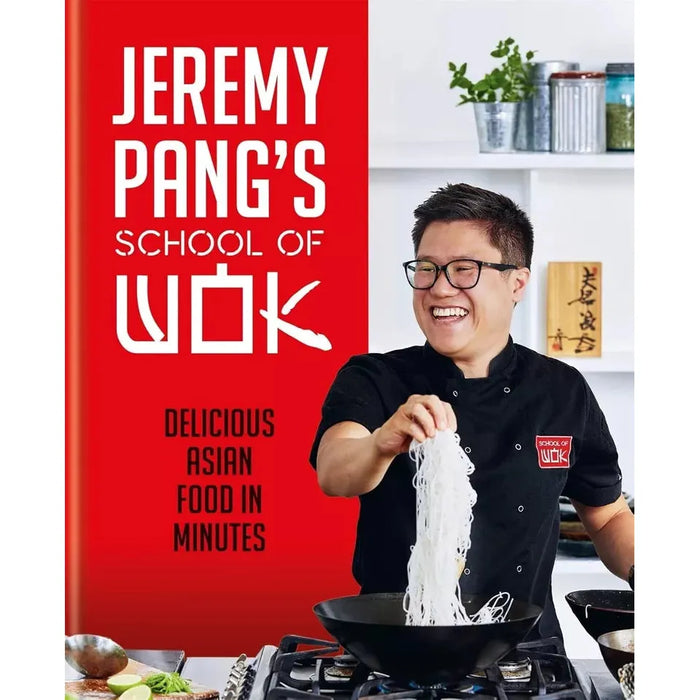 Jeremy Pang School of Wok (HB), Asian Pantry,Healthy Indian Curry Dishes 3 Books Set