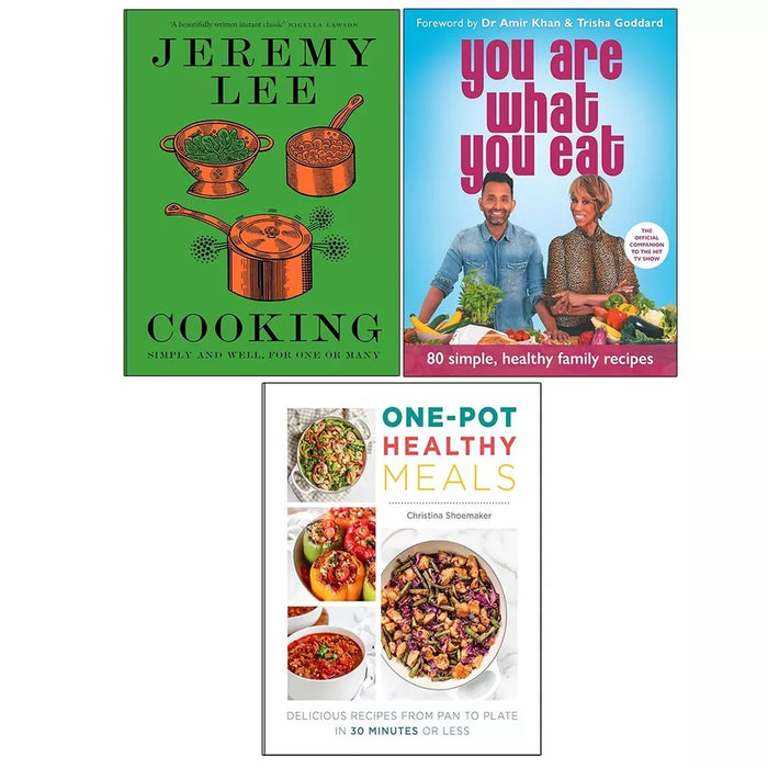 Cooking Jeremy Lee (HB), You Are What You Eat, One Pot Healthy Meals 3 Books Set