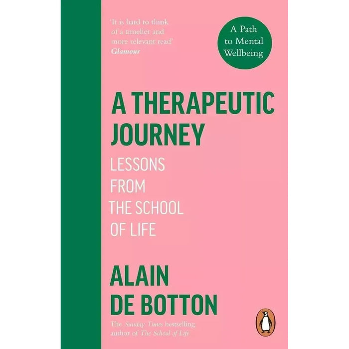 Alain de Botton Collection 2 Books Set (A Therapeutic Journey, School of Life)