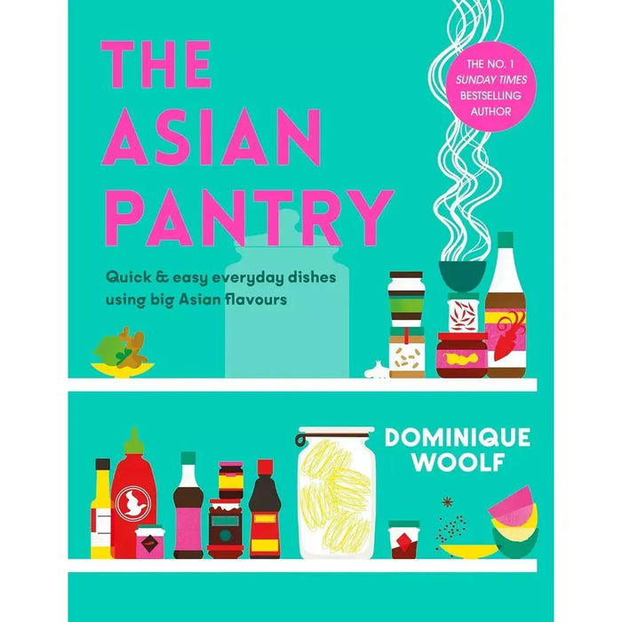 Jeremy Pang School of Wok (HB), Asian Pantry,Healthy Indian Curry Dishes 3 Books Set