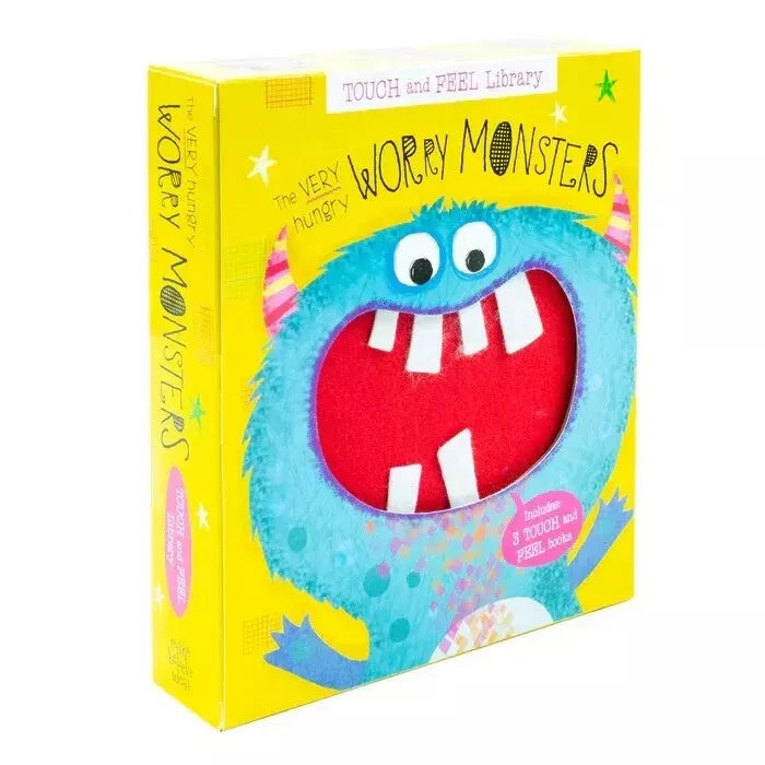 Touch and Feel Very Hungry Worry Monsters 3 Books Collection Box Set (Can I have a Hug?)