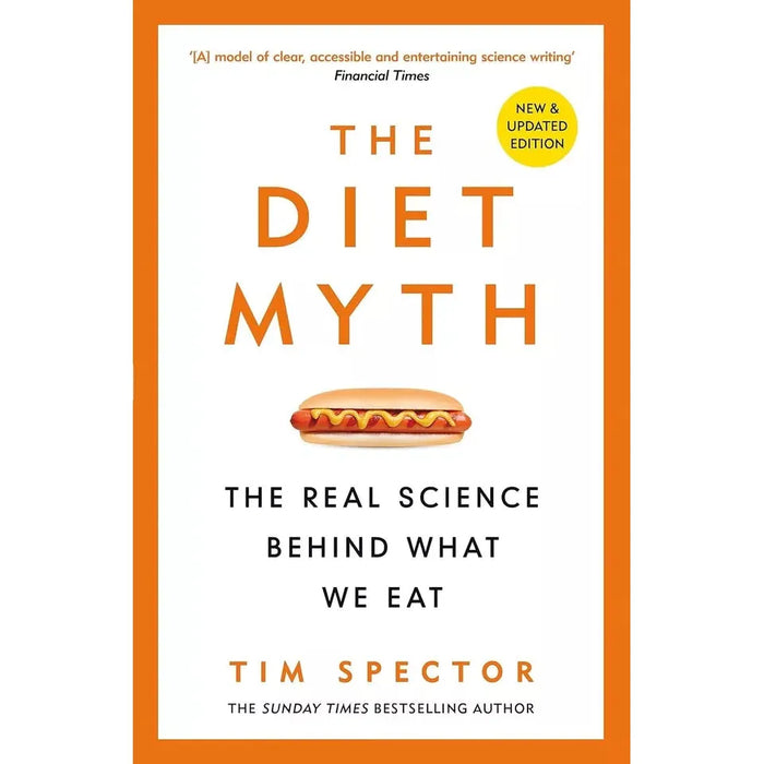 Professor Tim Spector Collection 3 Books Set Food For Life Cookbook, Diet Myth