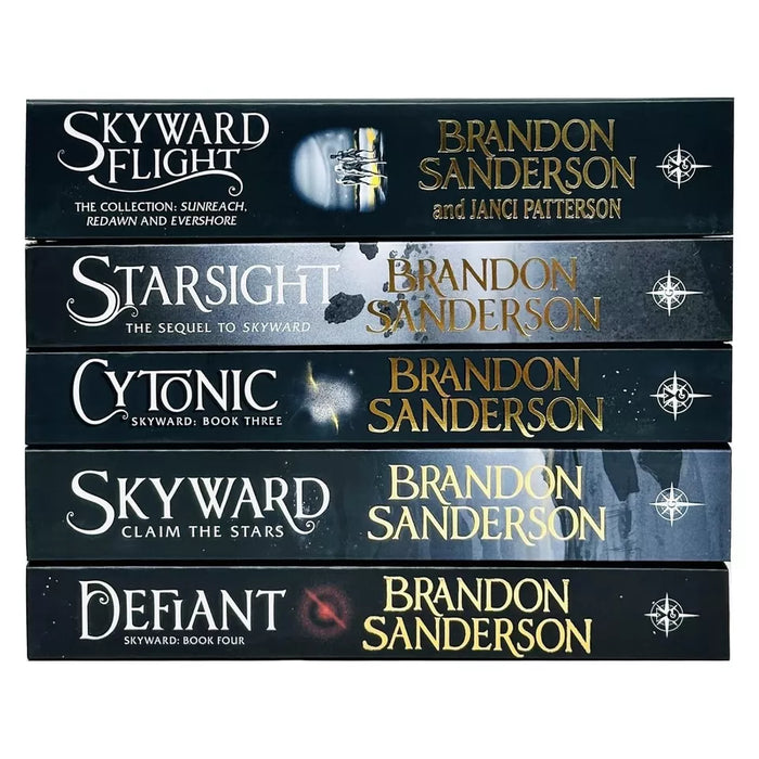 Brandon Sanderson Skyward Series 5 Books Collection Set (Starsight, Cytonic, Defian)