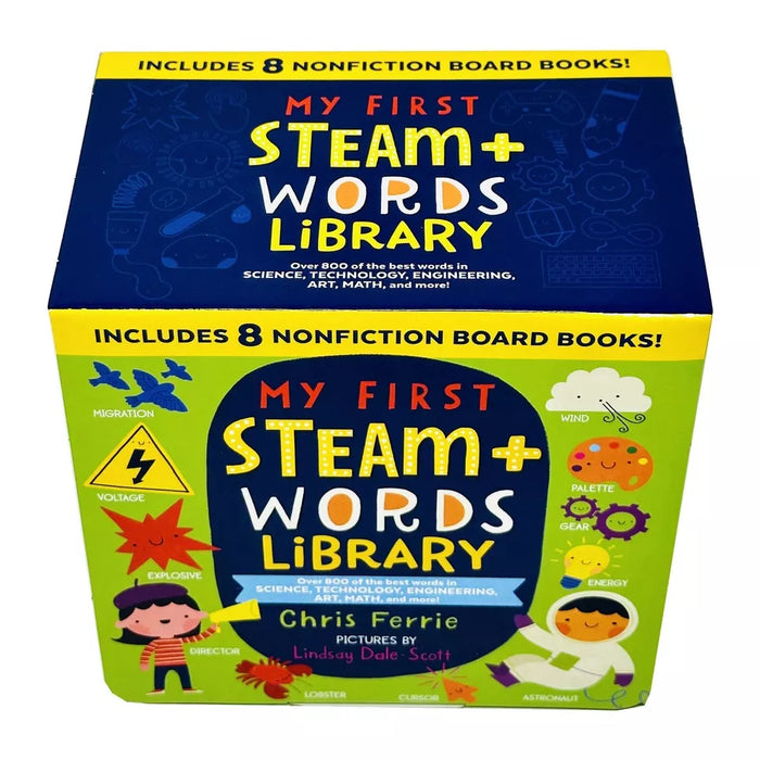 My First STEAM + Words Library 8 Book Collection Boxed Set By Chris Ferrie