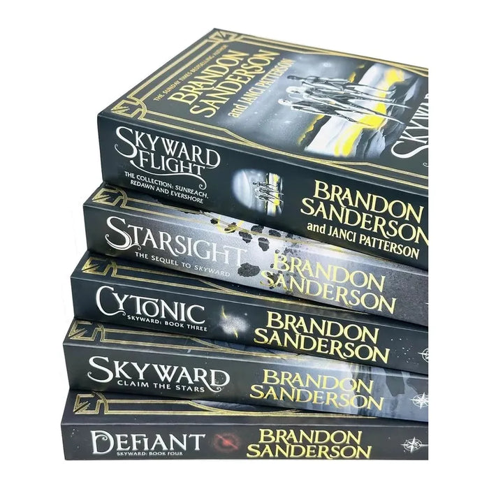 Brandon Sanderson Skyward Series 5 Books Collection Set (Starsight, Cytonic, Defian)