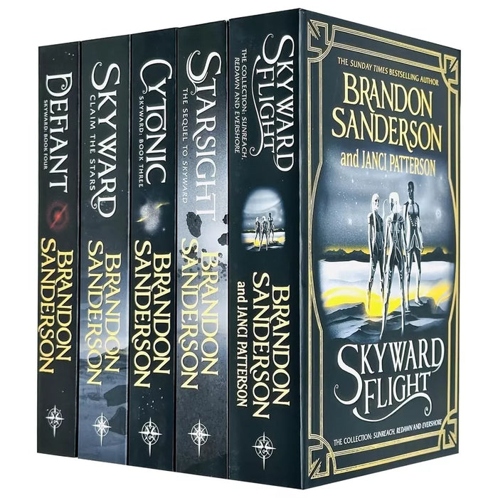 Brandon Sanderson Skyward Series 5 Books Collection Set (Starsight, Cytonic, Defian)