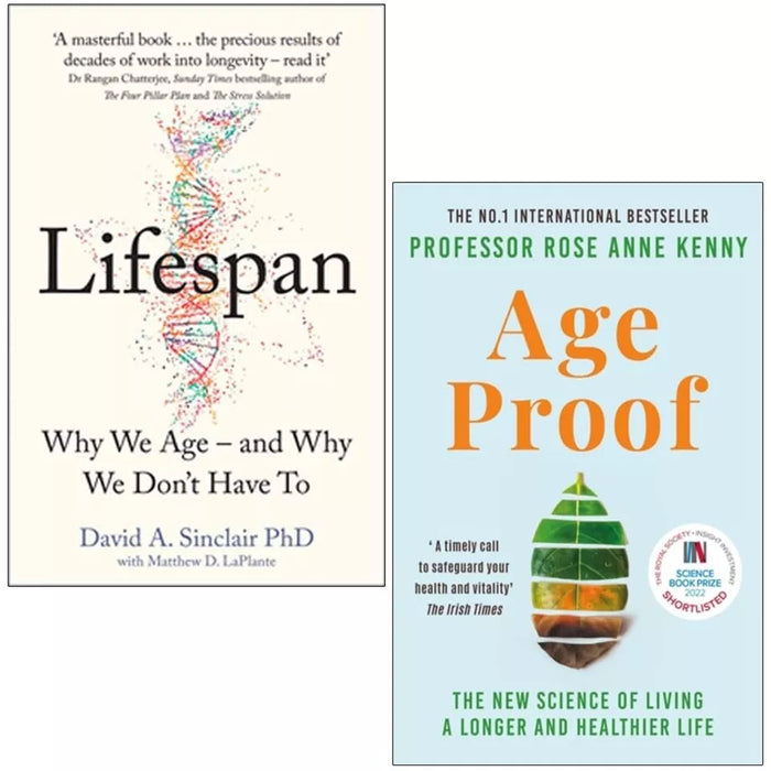 Lifespan: Why We Age – and Why We Don’t Have To & Age Proof: The New Science of Living a Longer and Healthier Life 2 Books Set