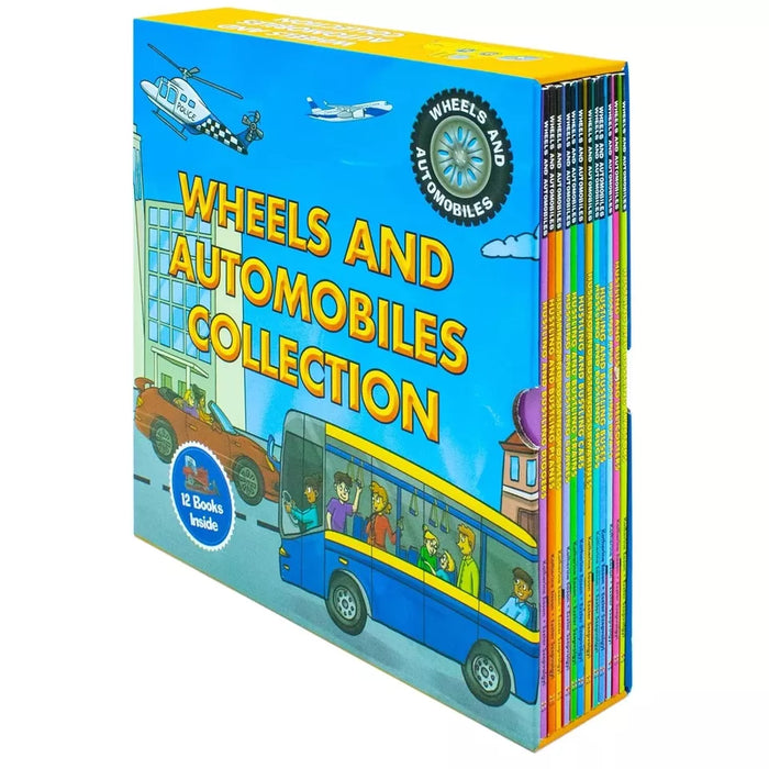 Wheels and Automobiles Collection 12 Amazing Books Set by Katherine Eason