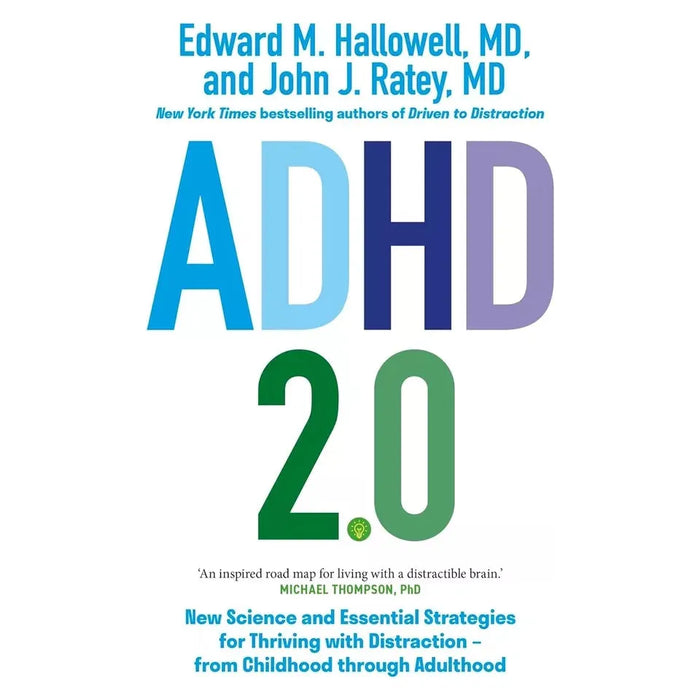 ADHD 2.0, How to Thrive with Adult ADHD James Kustow 2 Books Set 7 Pillars Focus