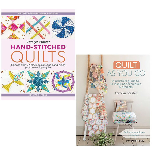 Carolyn Forster Collection 2 Books Set Hand-Stitched Quilts, Quilt