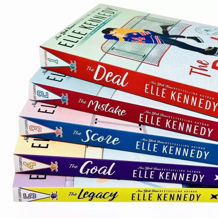 Off-Campus Series Books 1 -5 Collection Set by Elle Kennedy (The Deal, The Mistake)