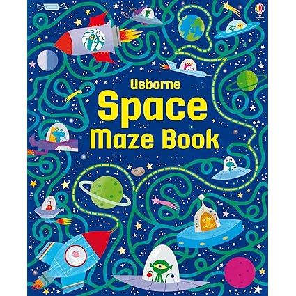 Usborne Maze Series 4 Books Collection Set by Sam Smith & Kirsteen Robson(Superhero Mazes, Pirate Maze Book, Long Ago Mazes & Space Maze Book) - The Book Bundle