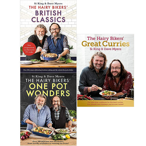 The Hairy Bikers Series By Hairy Bikers 3 Books Set (British Classics, Great Curries , One Pot Wonders) - The Book Bundle