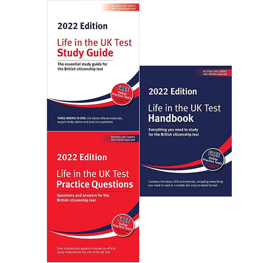 Life in the UK Test 2022 Series By  Henry Dillon and Alastair Smith 3 Books Set (Study Guide, Practice Questions, Handbook 2022) - The Book Bundle