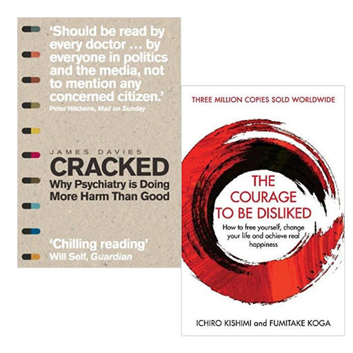 Cracked: Why Psychiatry is Doing & The Courage To Be Disliked 2 Books Collection Set - The Book Bundle