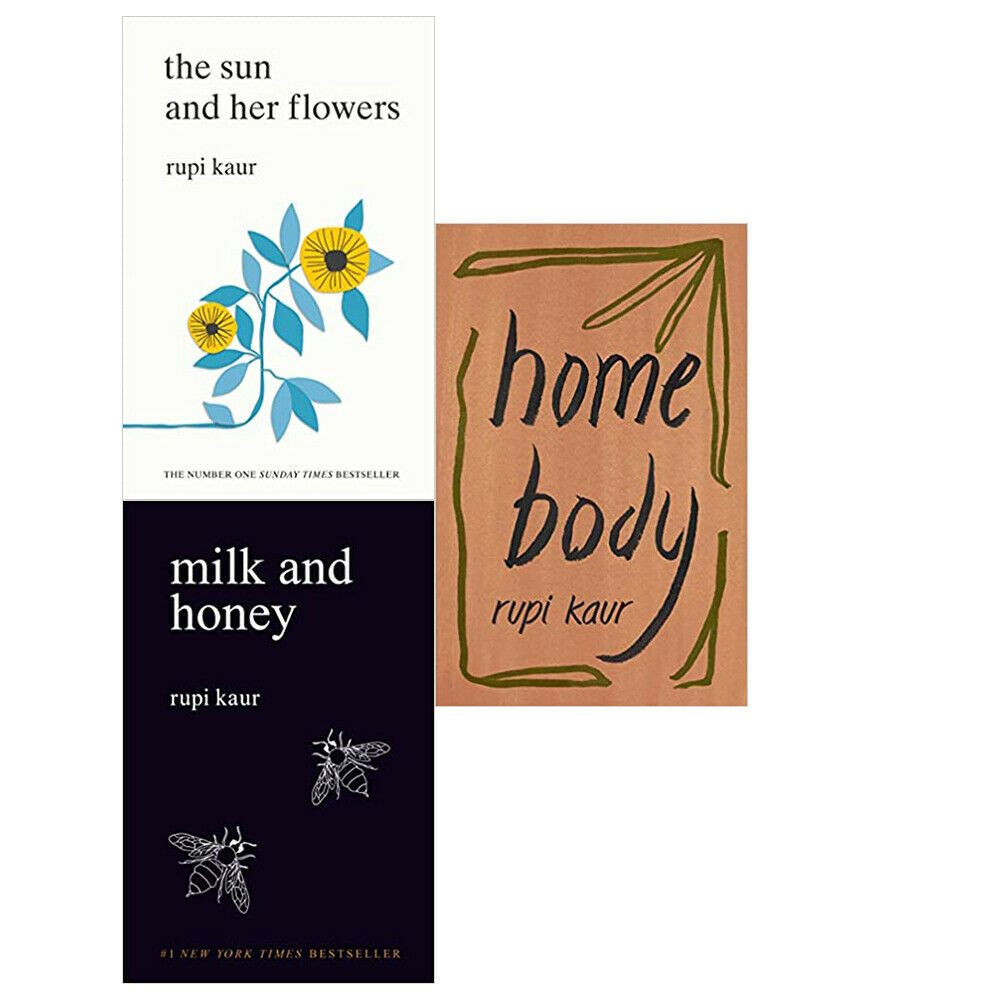 Rupi Kaur Collection 3 Books Set (Home Body, Milk and Honey)