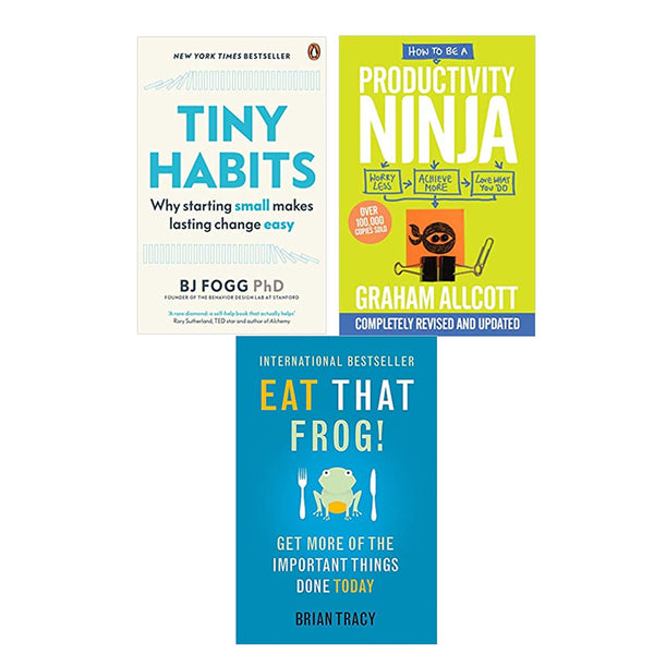 Mindset Carol Dweck, Eat That Frog,Productivity Ninja, One Thing 4