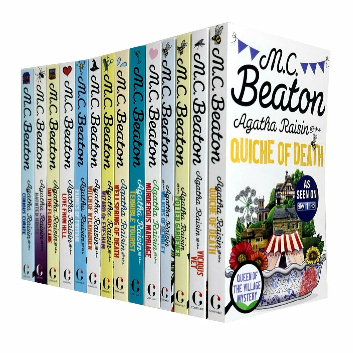 M C Beaton Agatha Raisin Series 8-14 Collection 7 Books Set (Wizard of