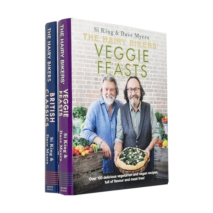 The Hairy Bikers Collection 2 Books Set(Veggie Feasts, British Classics) NEW - The Book Bundle