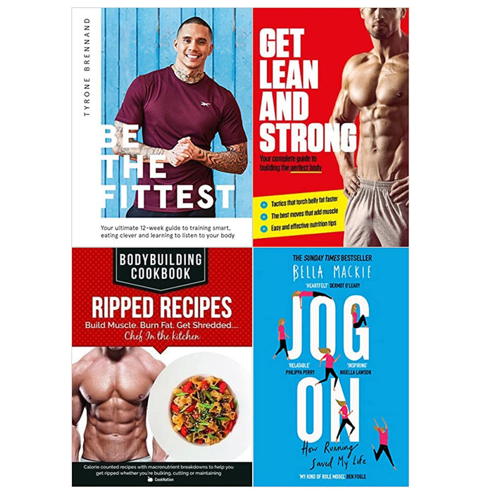 Be the Fittest,Get Lean And Strong,BodyBuilding & Jog On 4 Books Collection Set - The Book Bundle