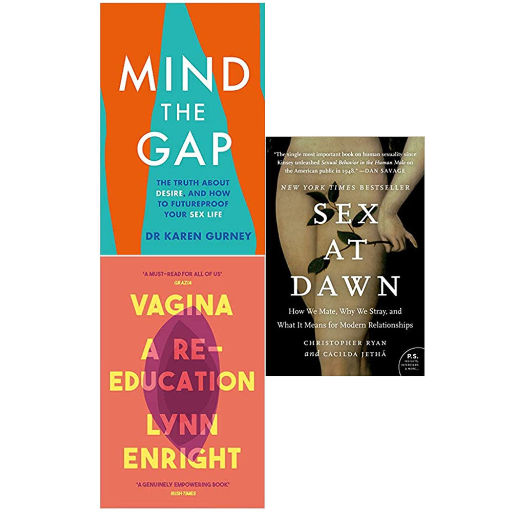 Sex at Dawn,Mind The Gap,Vagina A re-education 3 Books Collection Set | The  Book Bundle