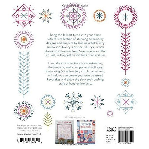 Modern Folk Embroidery: Embroidery designs for modern makes