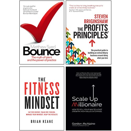 Scale Up Millionaire , Bounce , The Profits Principles , The Fitness Mindset  4 Books Collection Set - The Book Bundle