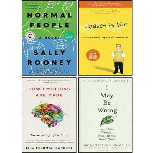 I May Be Wrong [Hardcover], Normal People, How Emotions Are Made, Heaven is for Real 4 Books Collection Set - The Book Bundle