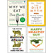 Why We Eat (Too Much), Identically Different, Diet Myth, Happy Healthy Gut 4 Books Collection Set - The Book Bundle