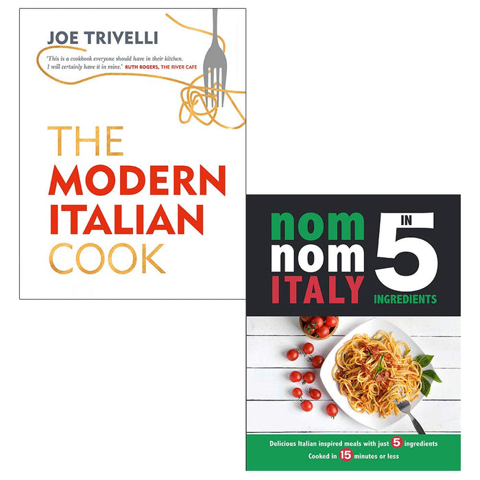 Modern Italian Cook [Hardcover], Nom Nom Italy In 5 Ingredients 2 Books Collection Set - The Book Bundle