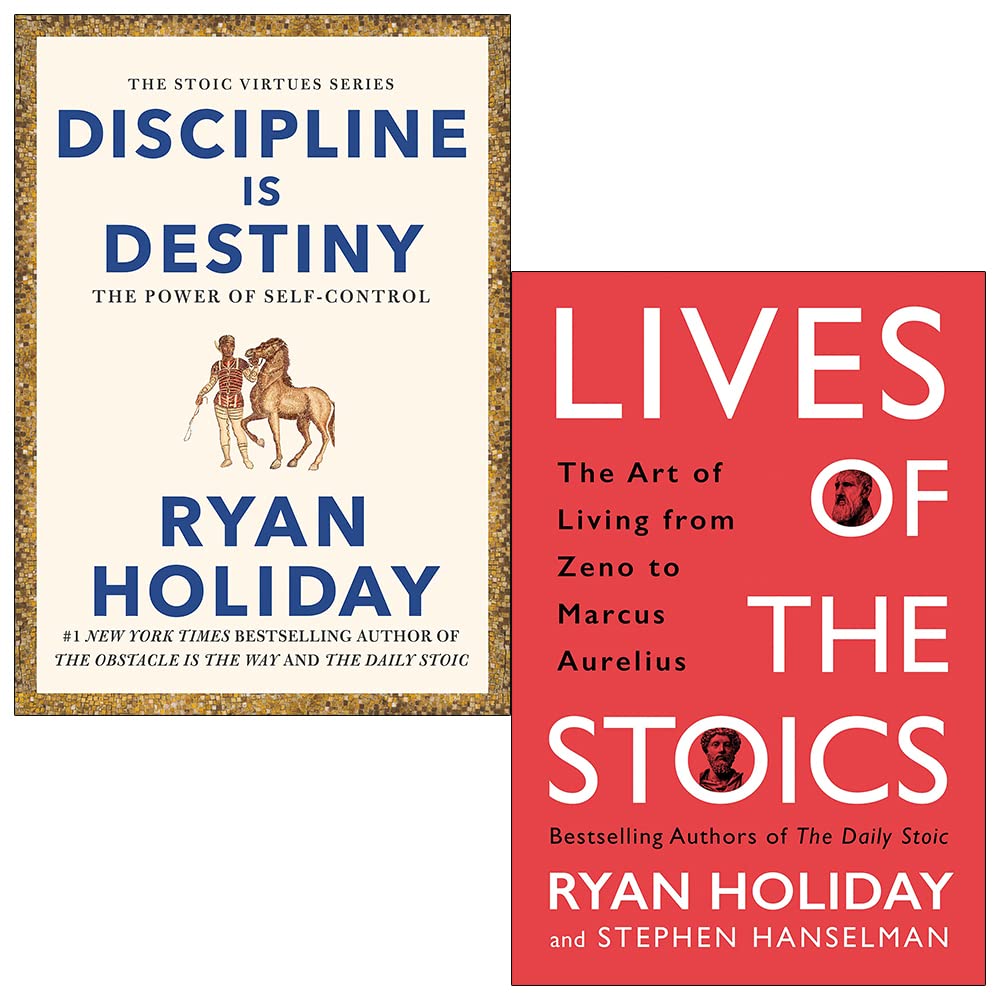 Ryan Holiday Collection 2 Books Set (Discipline Is Destiny, Lives of the  Stoics)