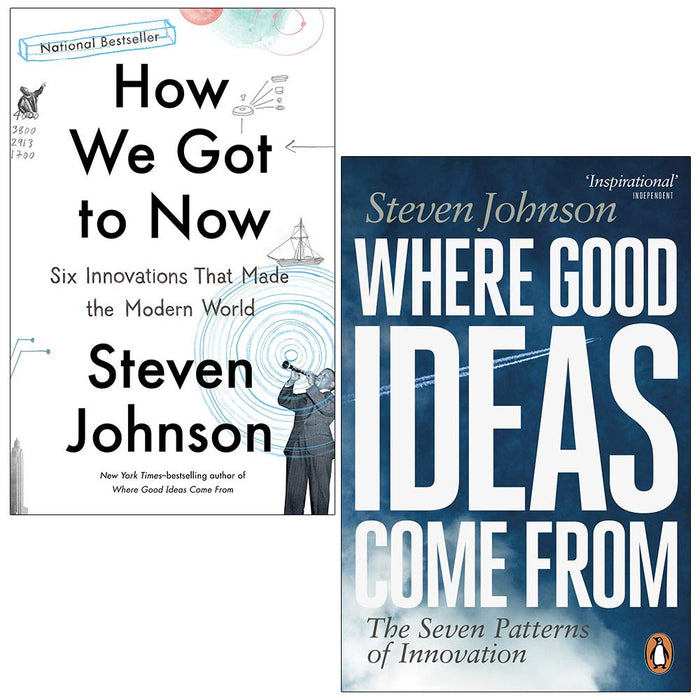 Steven Johnson Collection 2 Books Set (How We Got to Now, Where Good Ideas Come From) - The Book Bundle