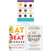 The Immune System Recovery Plan, Eat To Beat Disease, The Telomere Effect 3 Books Collection Set - The Book Bundle