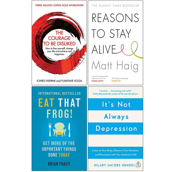 Courage To Be, Reasons to Stay, Eat That Frog, It's Not Always 4 Books Set NEW - The Book Bundle