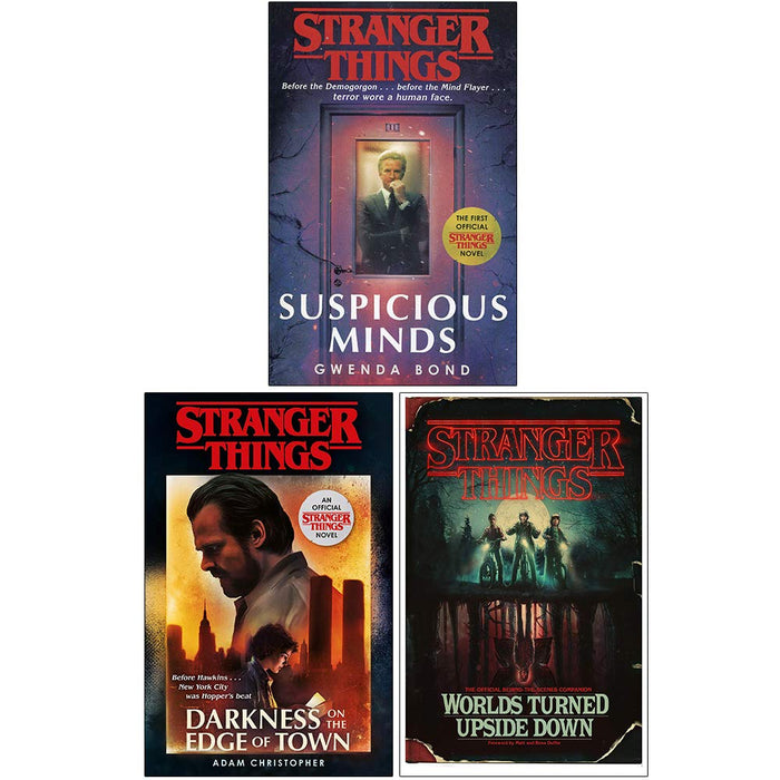 Stranger Things Series 3 Books Collection Set (Suspicious Minds, [Hardcover] Darkness on the Edge of Town, [Hardcover] Worlds Turned Upside Down) - The Book Bundle