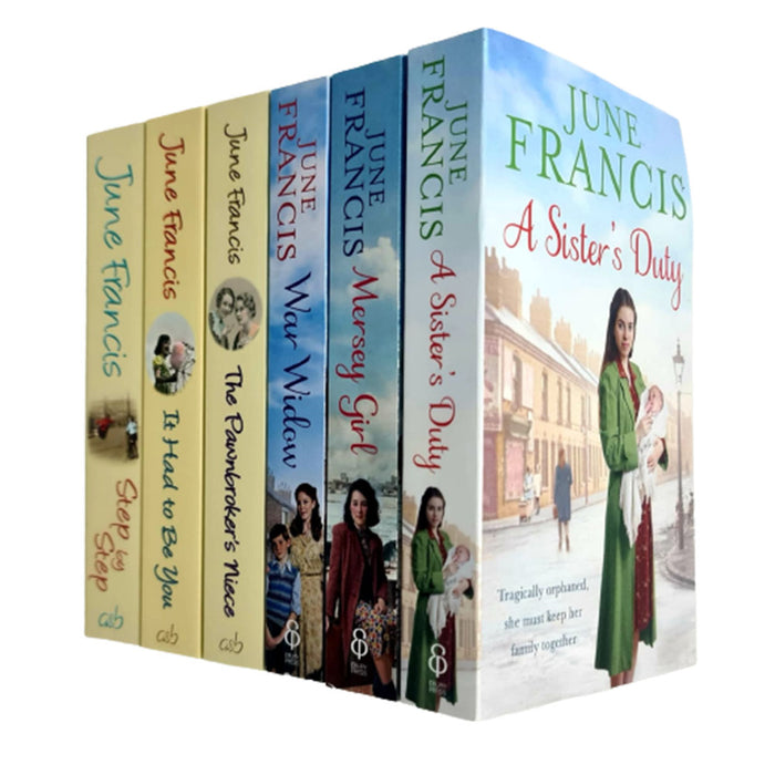 June Francis 6 Books Collection Set (Sister, Niece,Step By, Girl, War, It Had) - The Book Bundle