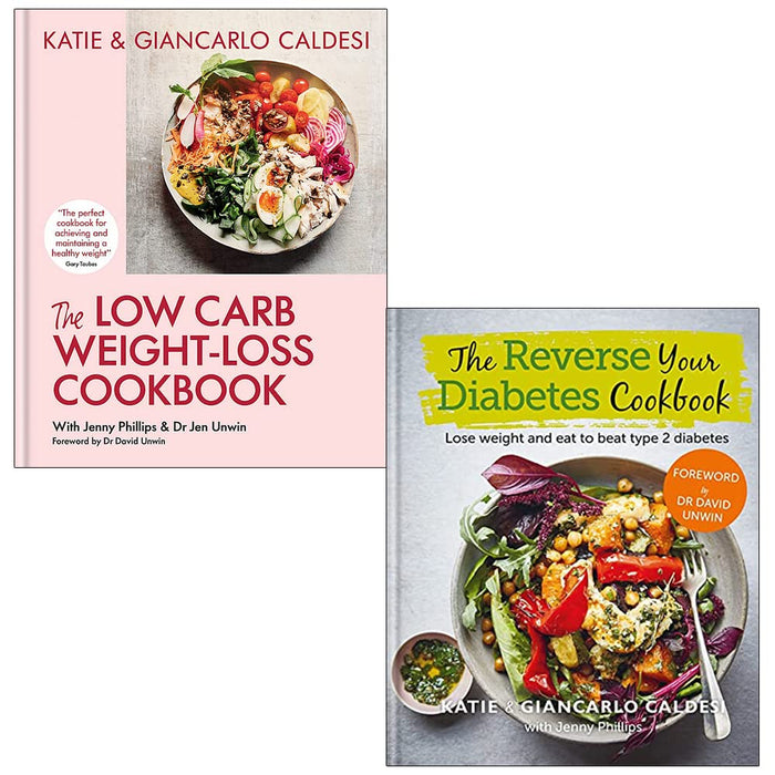 Katie and Giancarlo Caldesi 2 Books Collection Set (The Low Carb Weight-Loss ) - The Book Bundle