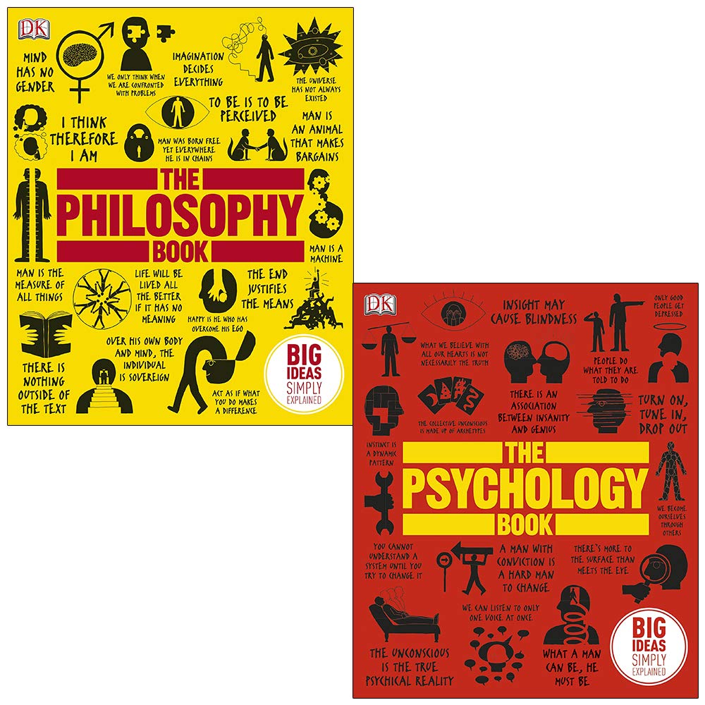 Books　Collection　The　Book,　Book　The　Philosophy　Psychology　Big　The　Set　Book　Explained　Simply　Ideas　Bundle