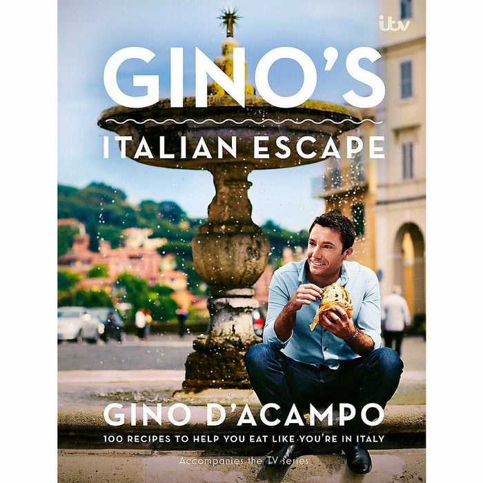 Gino's Italian Series By Gino D'Acampo 6 Books Collection Set (Gino's Healthy Italian for Less, Adriatic Escape,  Express ,  Family Adventure, Escape, A Taste of the Sun) - The Book Bundle