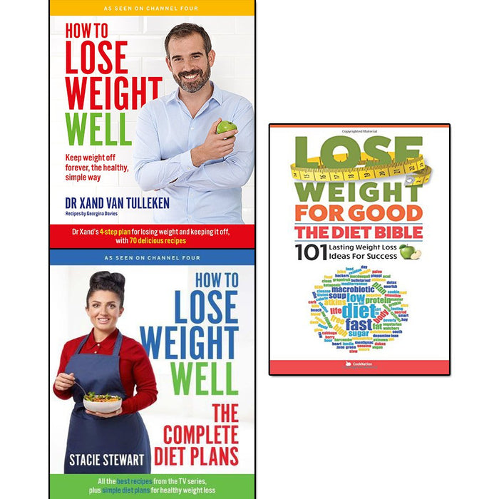 How to Lose Weight Well, The Complete Diet Plans, Lose Weight For Good Diet Bible 3 Books Collection Set - The Book Bundle