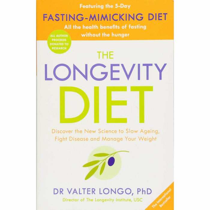 Longevity diet and book, pretty happy 3 books collection set - The Book Bundle